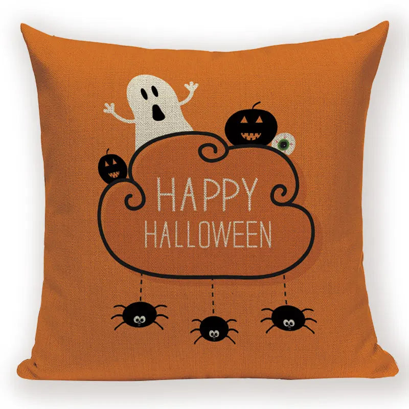 Merry Halloween Trick or Treat Happy Halloween Demon Creative  Festival Decor Home Adult Birthday Decoration Bed Cushion Cover
