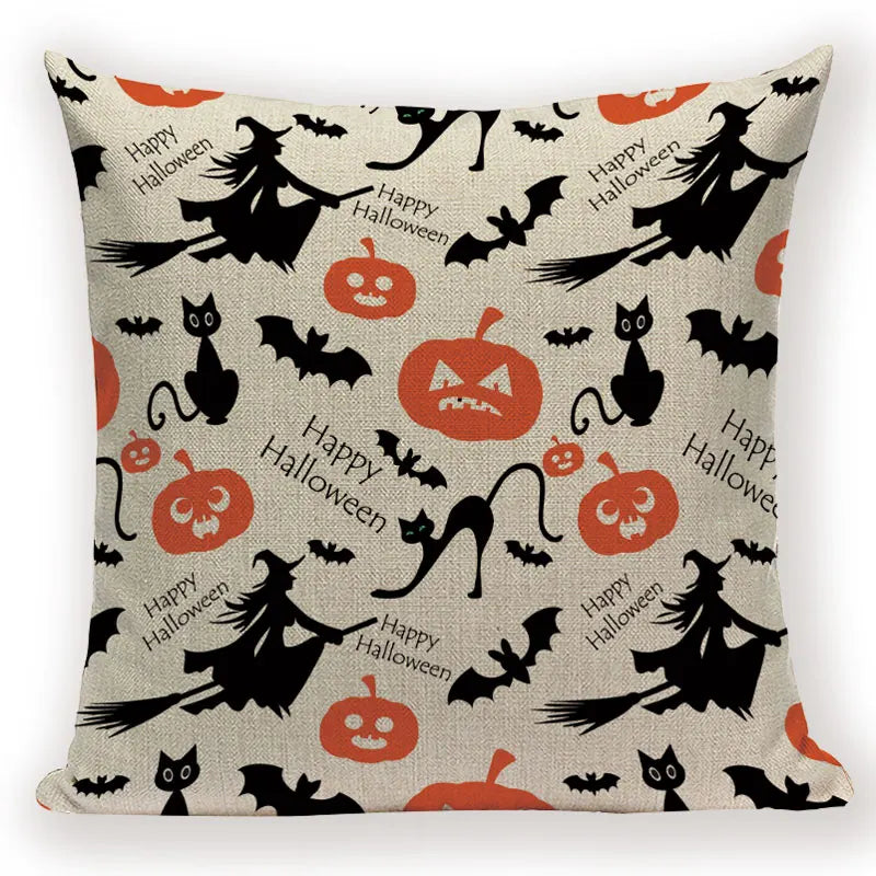 Merry Halloween Trick or Treat Happy Halloween Demon Creative  Festival Decor Home Adult Birthday Decoration Bed Cushion Cover
