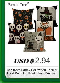 Merry Halloween Trick or Treat Happy Halloween Demon Creative  Festival Decor Home Adult Birthday Decoration Bed Cushion Cover