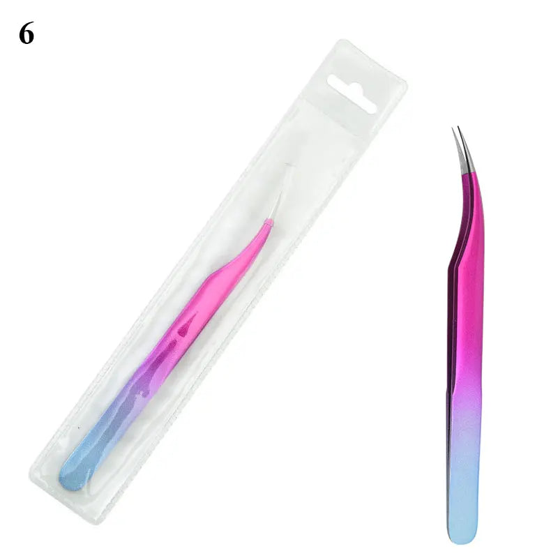 Eyelash Curved Tweezers Lash Extension Nippers Lash Applicator Lash Grafting Item Lash Picking Tool Ultra Fine Makeup Tool