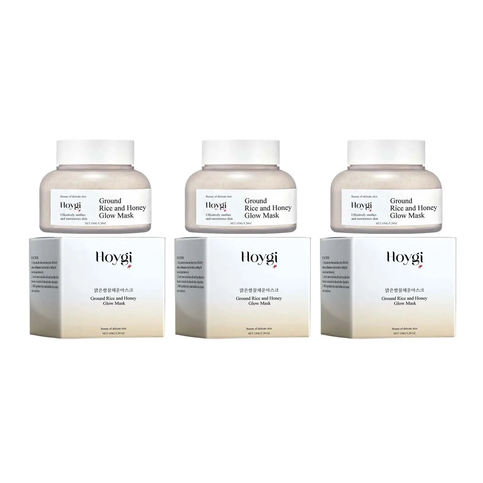 Rice & Honey Face Mask Moisturizing Fade Dark Spot Hydrating Repair Brightening Shrink Pore Hydrating Mask Glowing Skin Care
