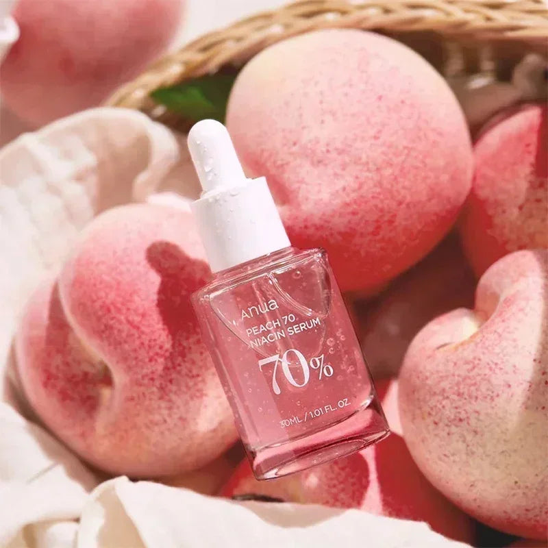 ANUA Peach 70 Niacinamide Serum 30ml, 10% Niacinamide + Vitamin B3, Brightens and Hydrates, Korean Skincare, Vegan