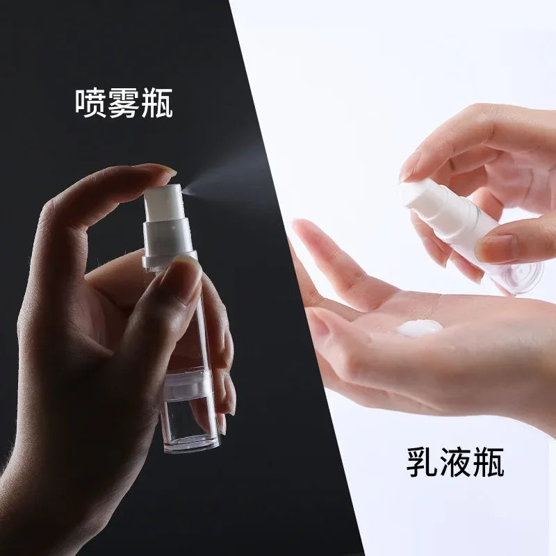 Liquid Foundation Travel Bottle 5/10/15ml Cosmetics Eye Cream Vacuum Fine Mist Spray Bottle Travel Portable