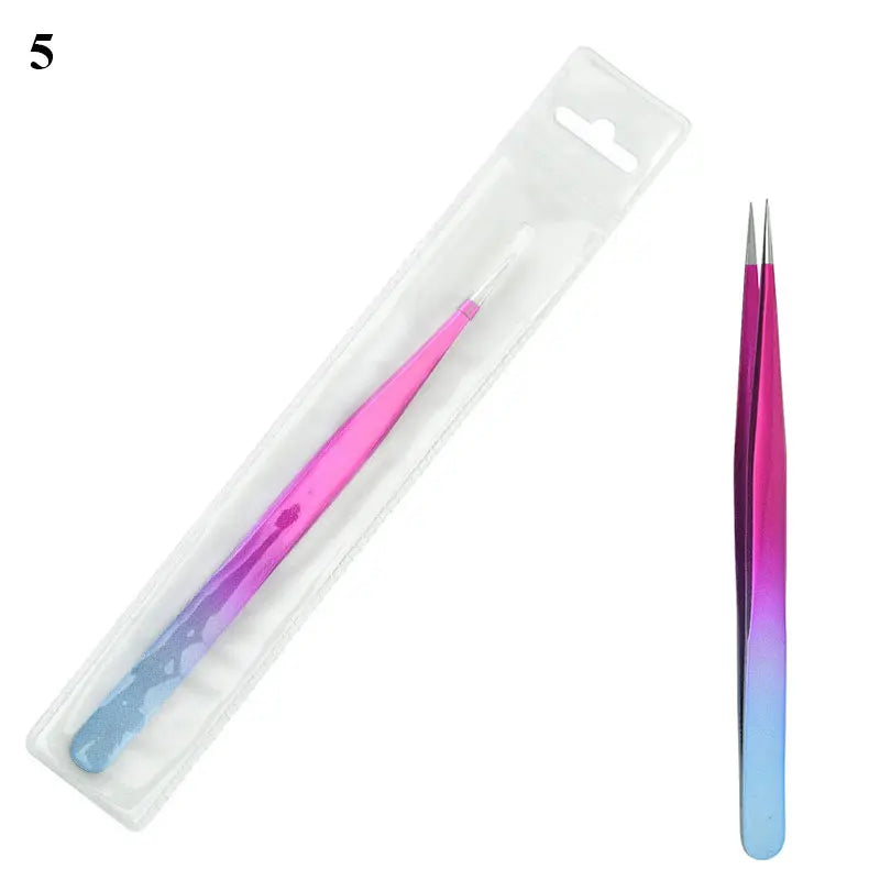 Eyelash Curved Tweezers Lash Extension Nippers Lash Applicator Lash Grafting Item Lash Picking Tool Ultra Fine Makeup Tool